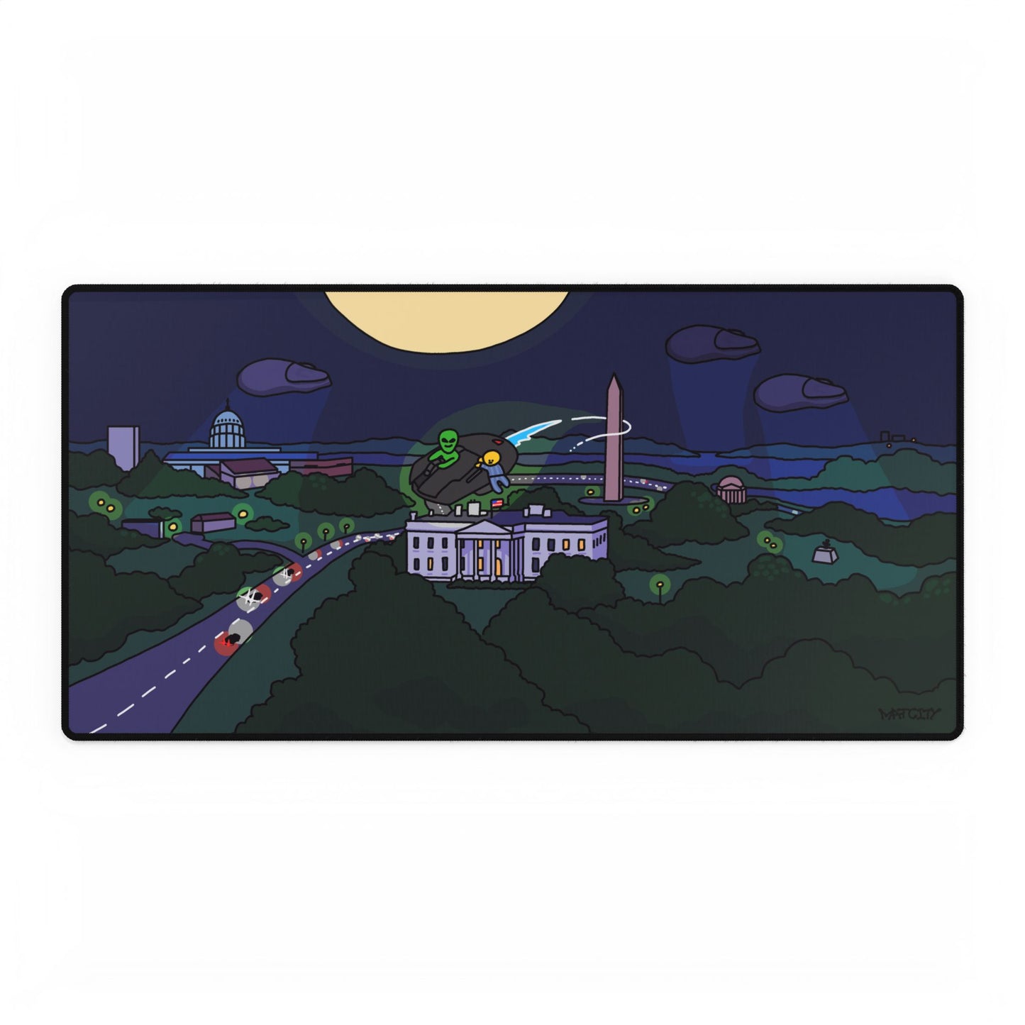Matcity Washington DC Alien Mouse Pads