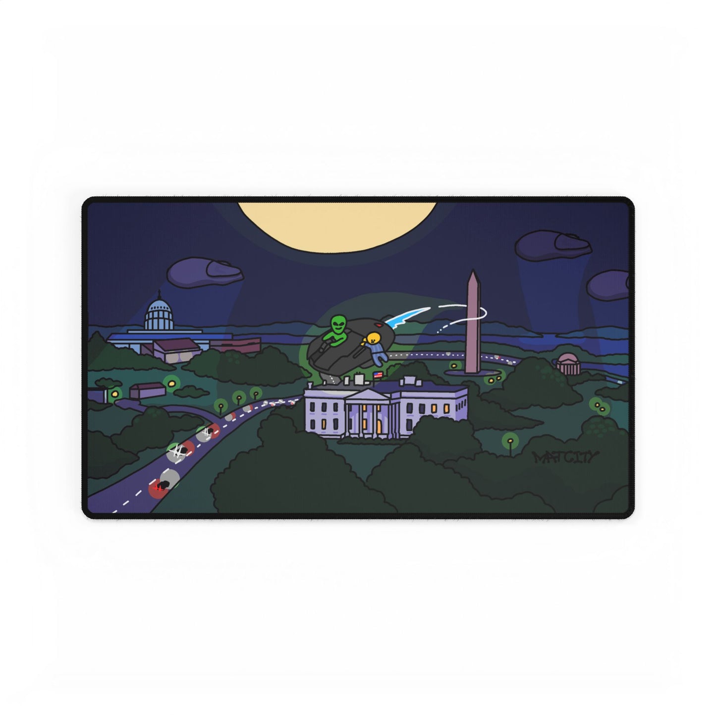 Matcity Washington DC Alien Mouse Pads
