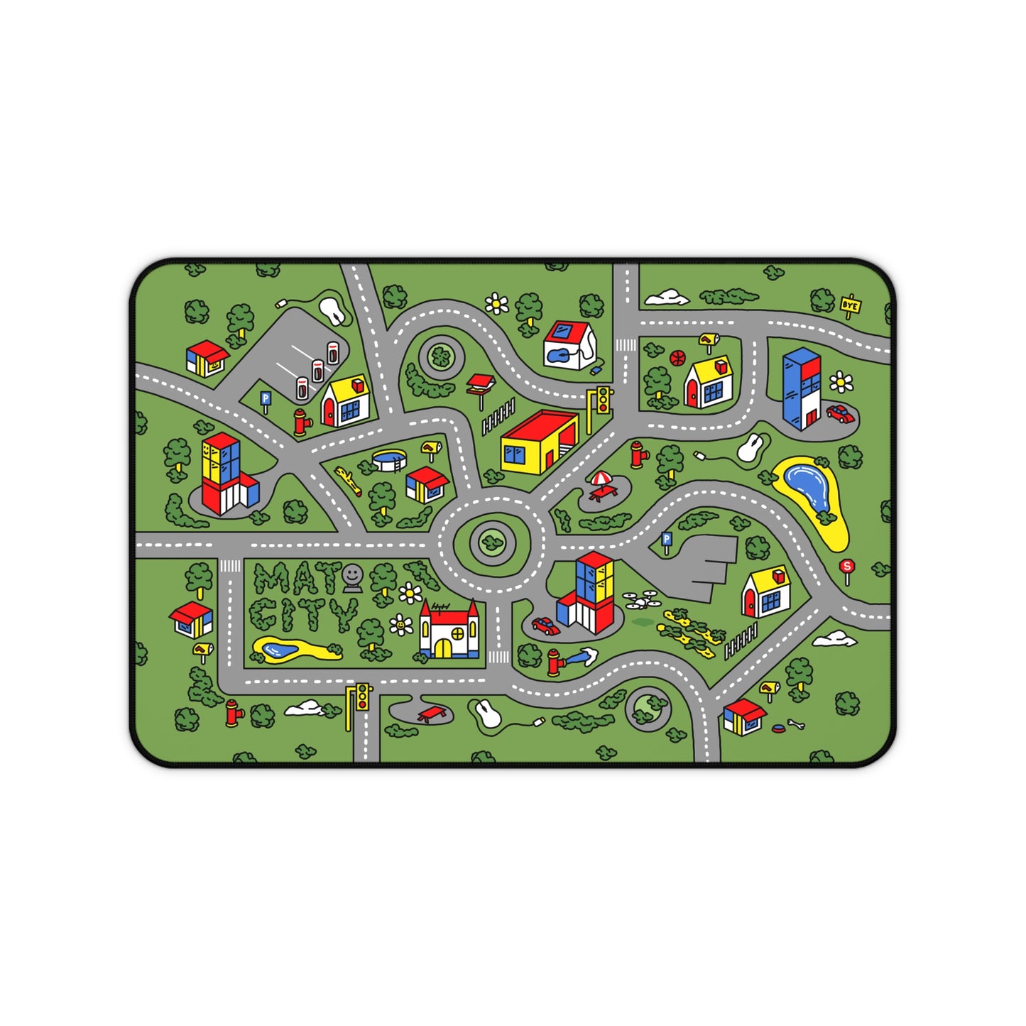 Matcity Nostalgia City Mouse Mat Medium