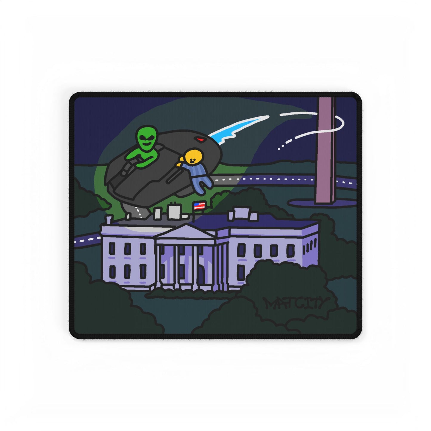 Matcity Washington DC Alien Mouse Pads