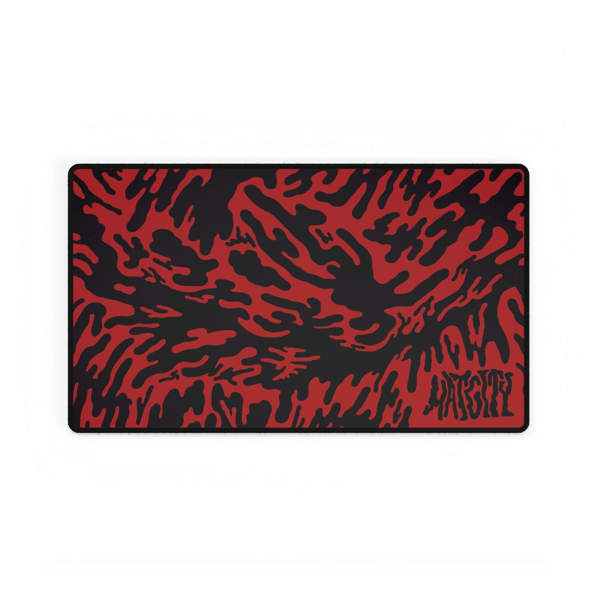 Red Tieger camouflage patterned mouse pad medium and a Matcity brand logo on a white background