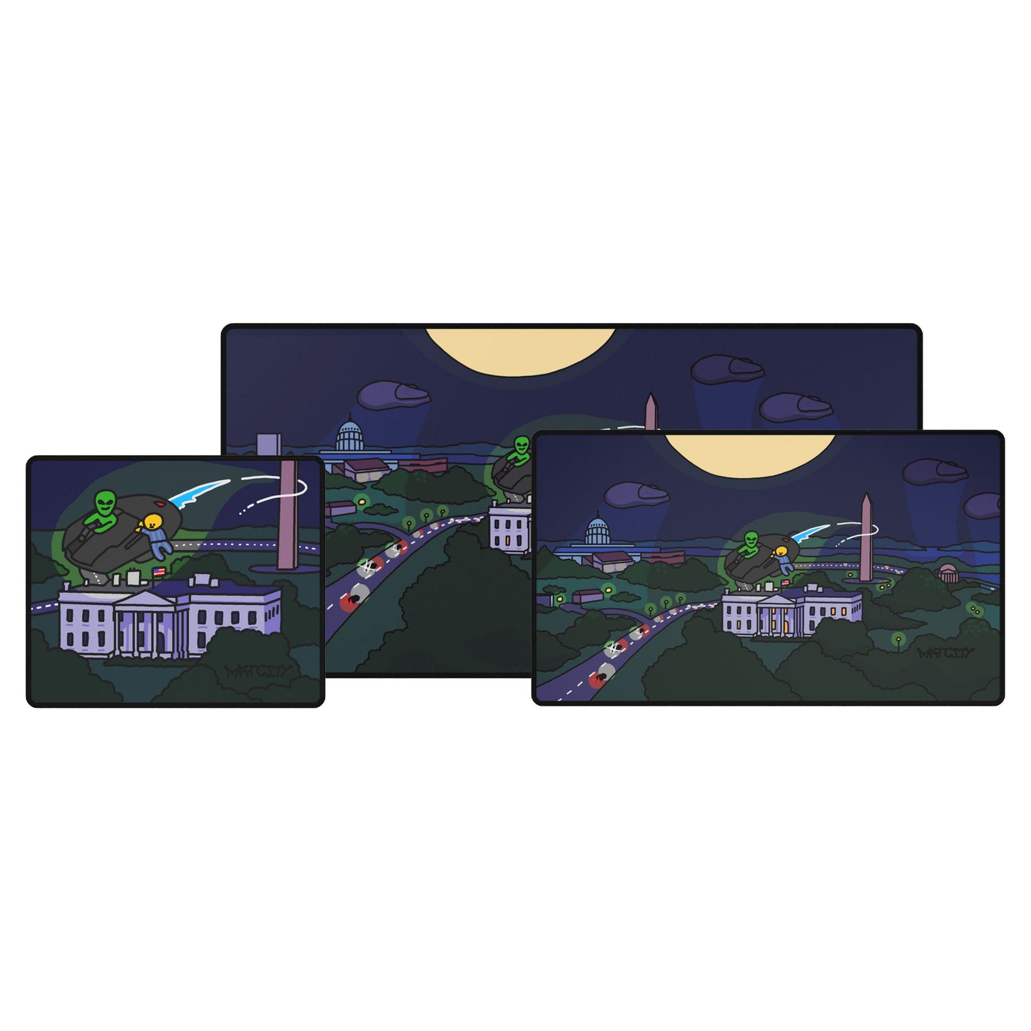 Matcity Washington DC Alien Mouse Pads