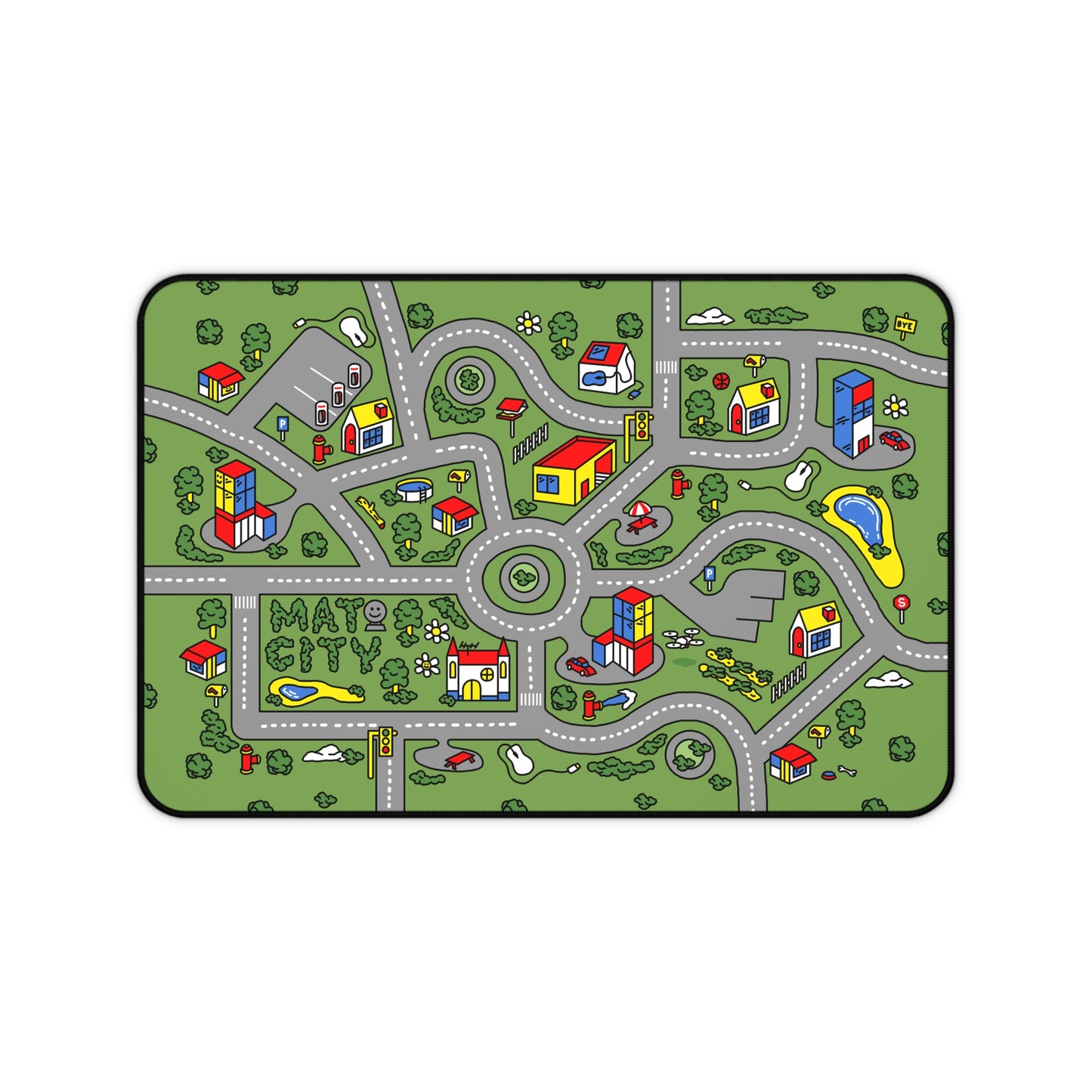 Matcity Nostalgia City Mouse Mat Medium