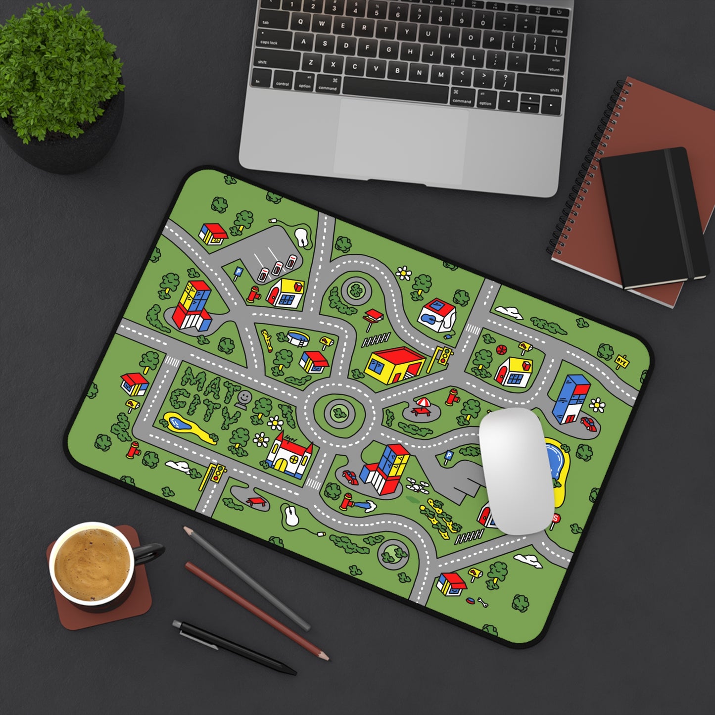 Matcity Nostalgia City Mouse Mat Medium