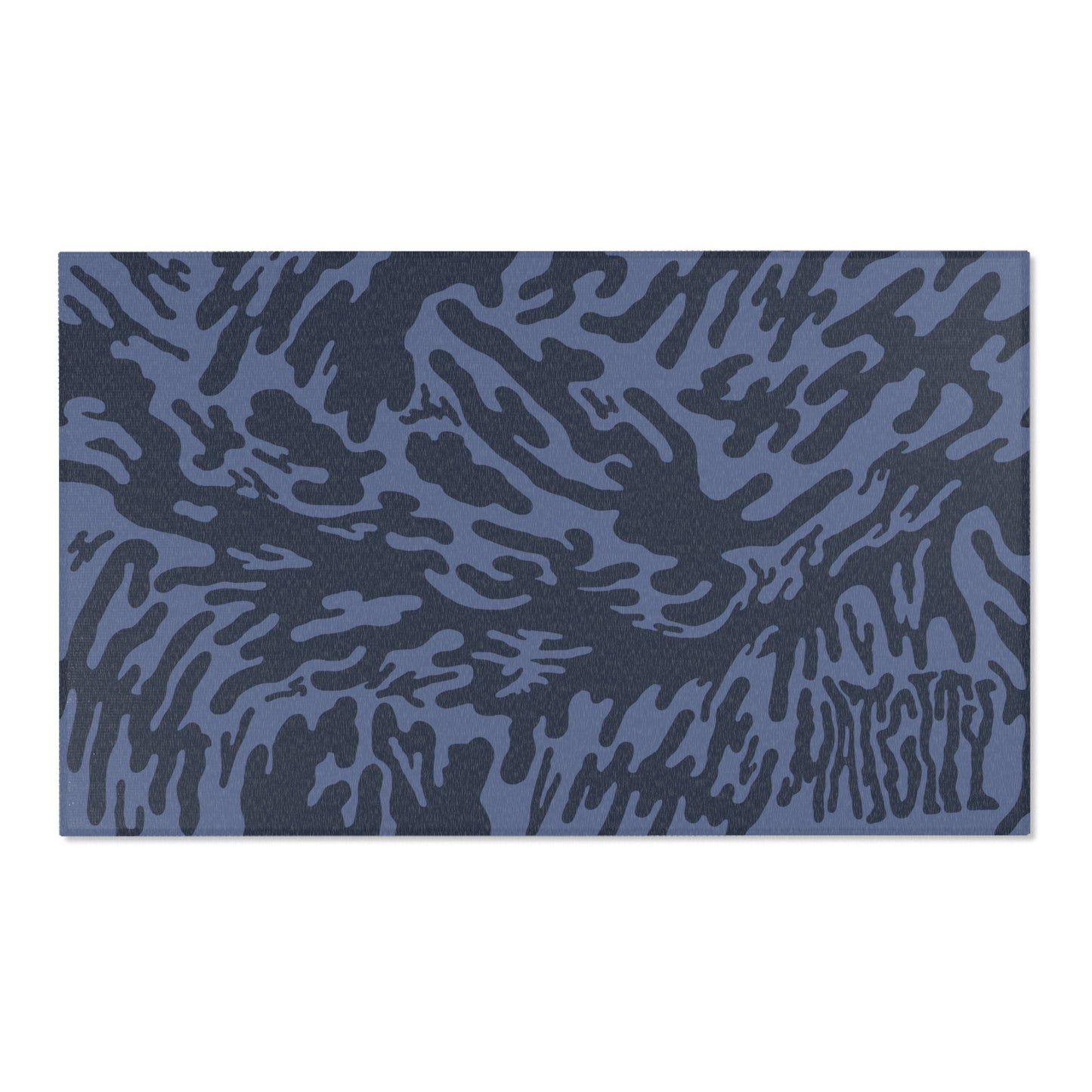 Blue Tieger camouflage patterned mat with Matcity branding on a white background