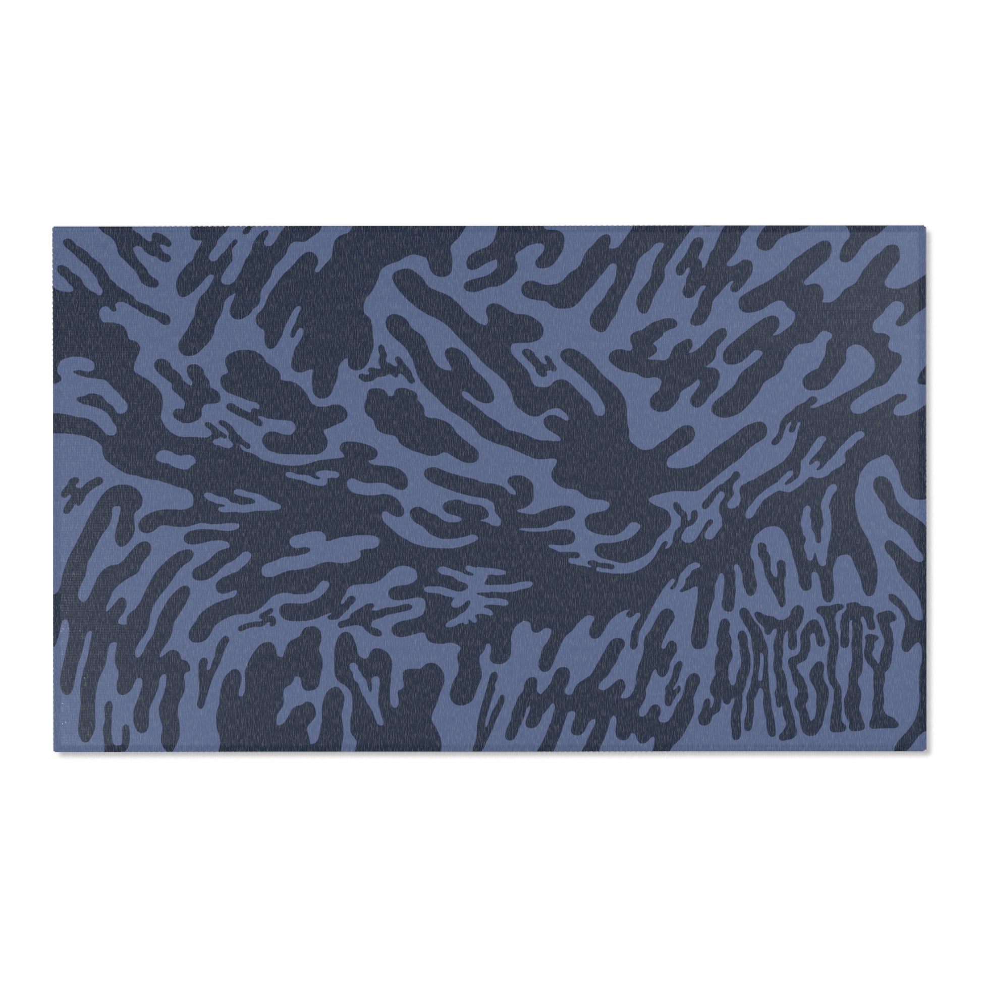 Blue Tieger camouflage patterned mat with Matcity branding on a white background