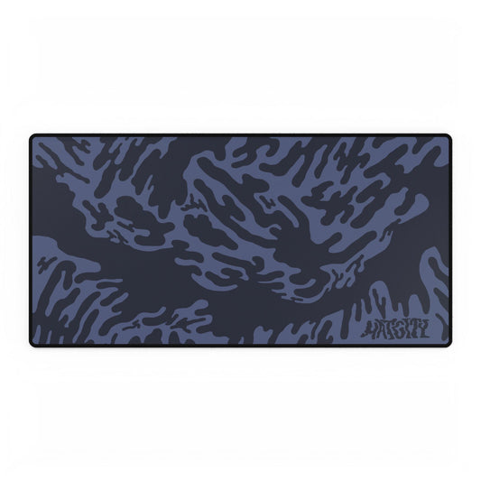 Blue Tieger camouflage patterned mouse pad large with a Matcity brand logo on a white background