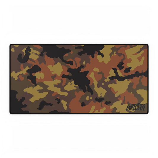 Fall Camouflage mouse pad large with a Matcity brand logo on a white background
