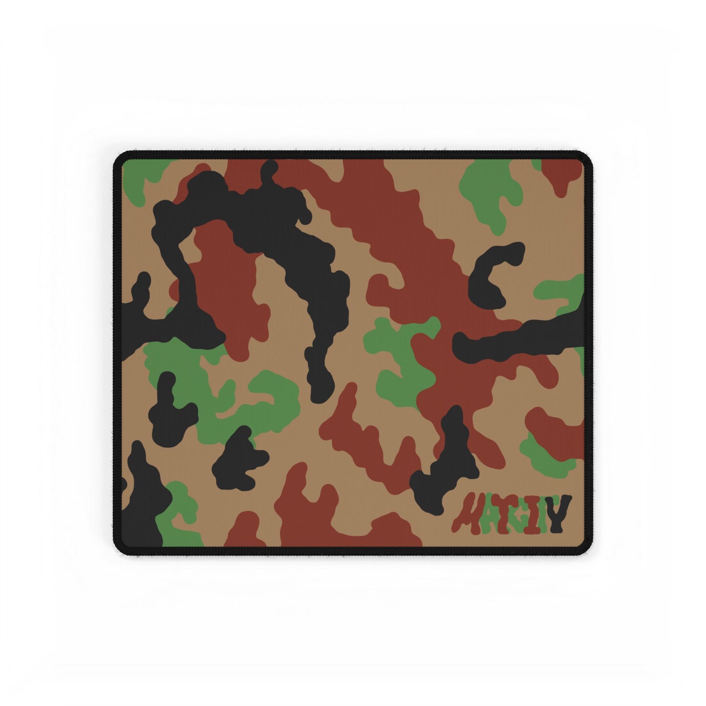 Leibermuster camouflage patterned mouse pad with a Matcity brand logo on a white background