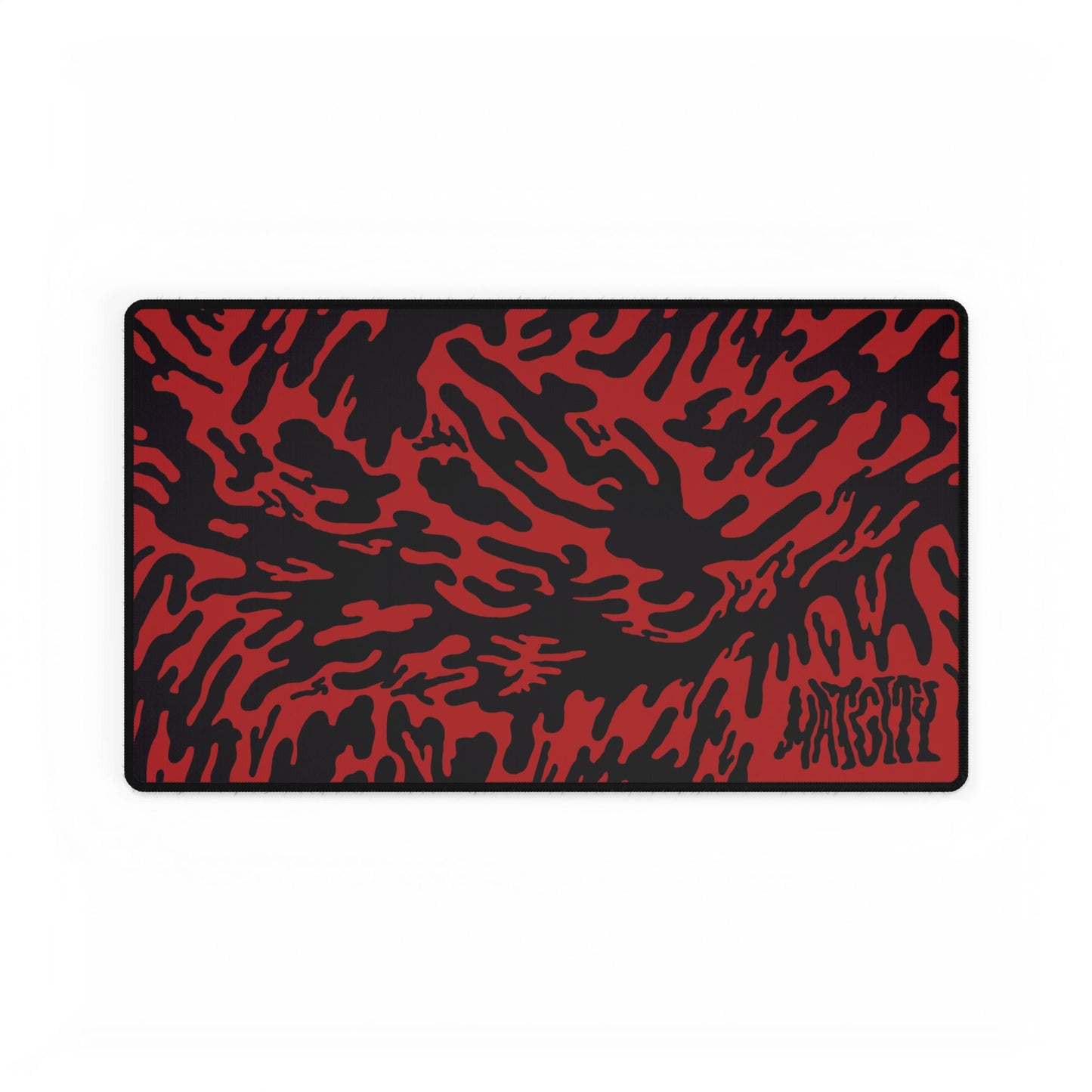 Red Tieger camouflage patterned  mouse pad medium and a Matcity  brand logo on a white background