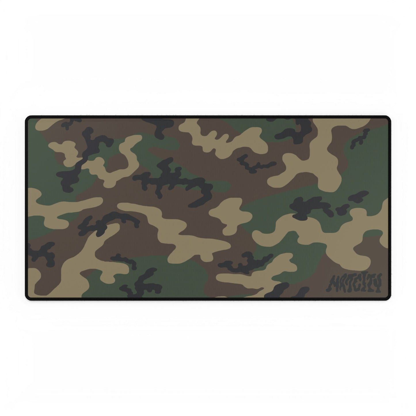 Woodland camouflage mouse pad with a Matcity logo on a white background